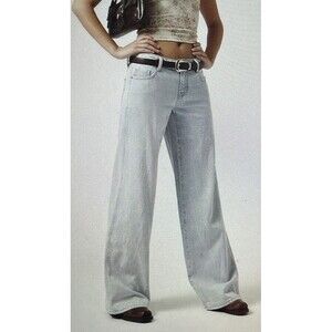 NWT Pacsun Casey Low Rise Baggy Wide Leg Jeans Women's Blue Size 34"x 31"Inseam